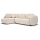 L-shaped folding corner lounge suite with a storage space OLBIA left beige
