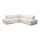 L-shaped folding corner lounge suite with a storage space TERAMO right beige