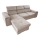 L-shaped universal corner folding lounge suite with a storage space SALVADA beige