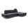 L-shaped upholstered folding corner lounge suite with a storage space AVESTA right anthracite