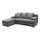 L-shaped upholstered universal folding corner lounge suite ALMEIDA grey