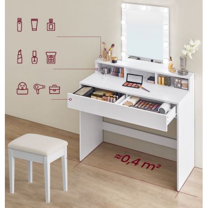 LADA Vanity Table - White