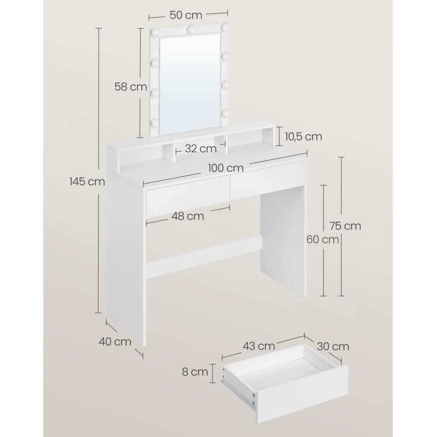 LADA Vanity Table - White