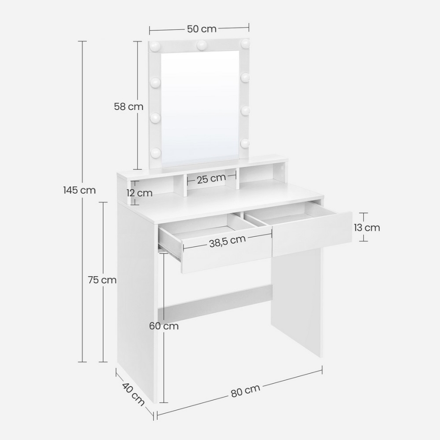 LADA White Vanity Table