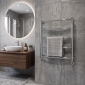 Ladder heated towel rail CLASSIC 102W/230V 50x53 cm stainless steel/shiny chrome