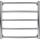 Ladder heated towel rail CLASSIC 102W/230V 50x53 cm stainless steel/shiny chrome