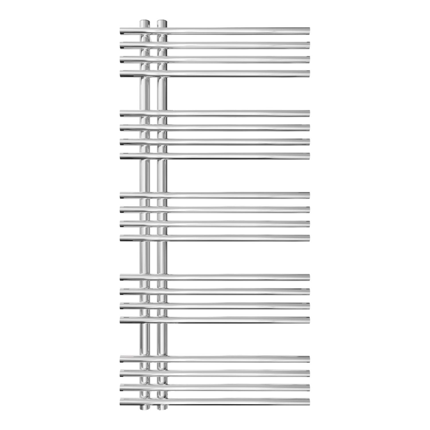 Ladder heated towel rail INOX 368W/230V 109x53 cm stainless steel/shiny chrome
