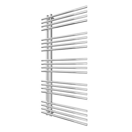 Ladder heated towel rail INOX 368W/230V 109x53 cm stainless steel/shiny chrome