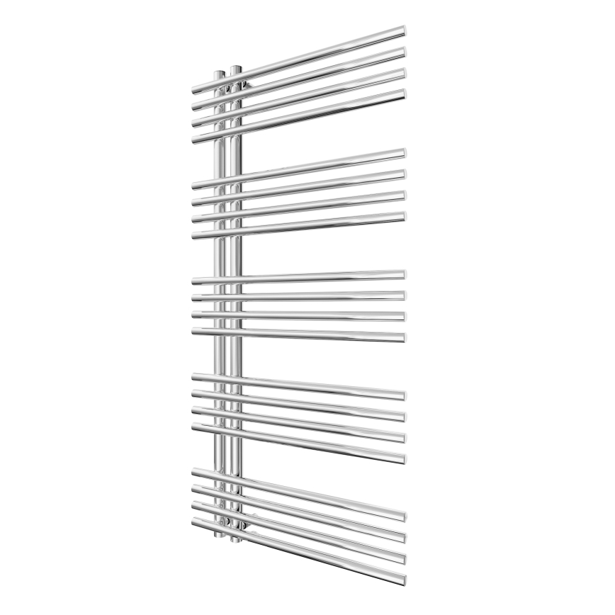 Ladder heated towel rail INOX 368W/230V 109x53 cm stainless steel/shiny chrome