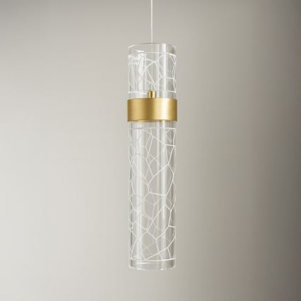 LAGOS Cable-Hung LED Pendant Light, 8W/230V, Gold