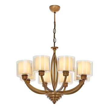 LAHORE Chain Chandelier 8xE27/40W/230V, Bronze