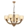 LAHORE Chain Chandelier 8xE27/40W/230V, Bronze