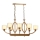 LAHORE Chain Chandelier 8xE27/40W/230V, Bronze
