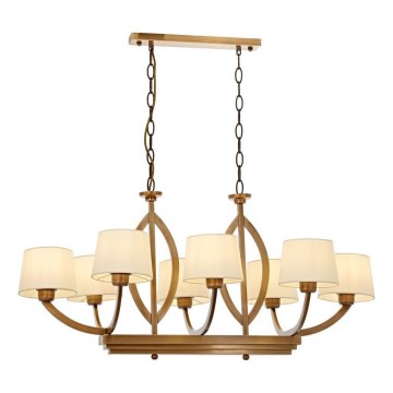 LAHORE Chain Chandelier 8xE27/40W/230V, Bronze
