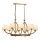 LAHORE Chain Chandelier 8xE27/40W/230V, Bronze