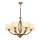 LAHORE Chain-Hung Chandelier 6xE27/40W/230V, Bronze
