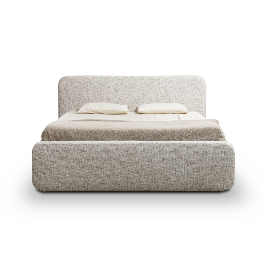 LAJLA Upholstered Bed (no mattress), 160x200 cm, Beige