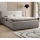 LAJLA Upholstered Bed without Mattress, 180x200 cm, Beige