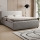 LAJLA Upholstered Bed without Mattress 180x200 cm Beige