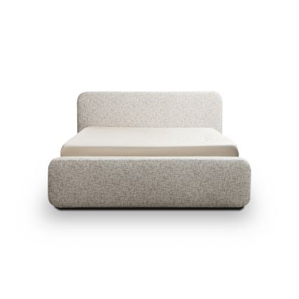 LAJLA Upholstered Bed without Mattress 180x200 cm Beige