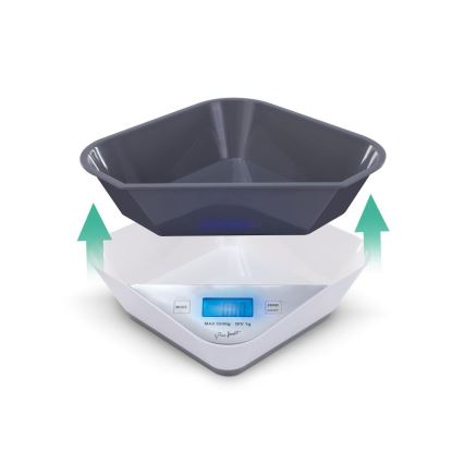 Lamart - Digital Kitchen Scale 2x AAA White/Grey