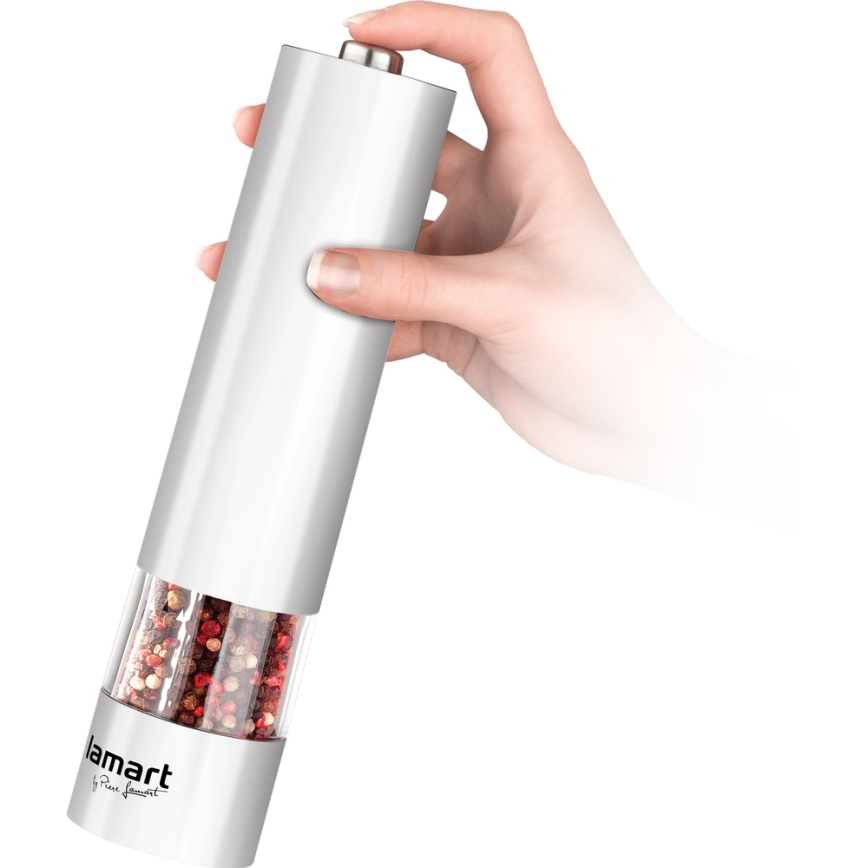 Lamart - Electric spice grinder 4xAA white