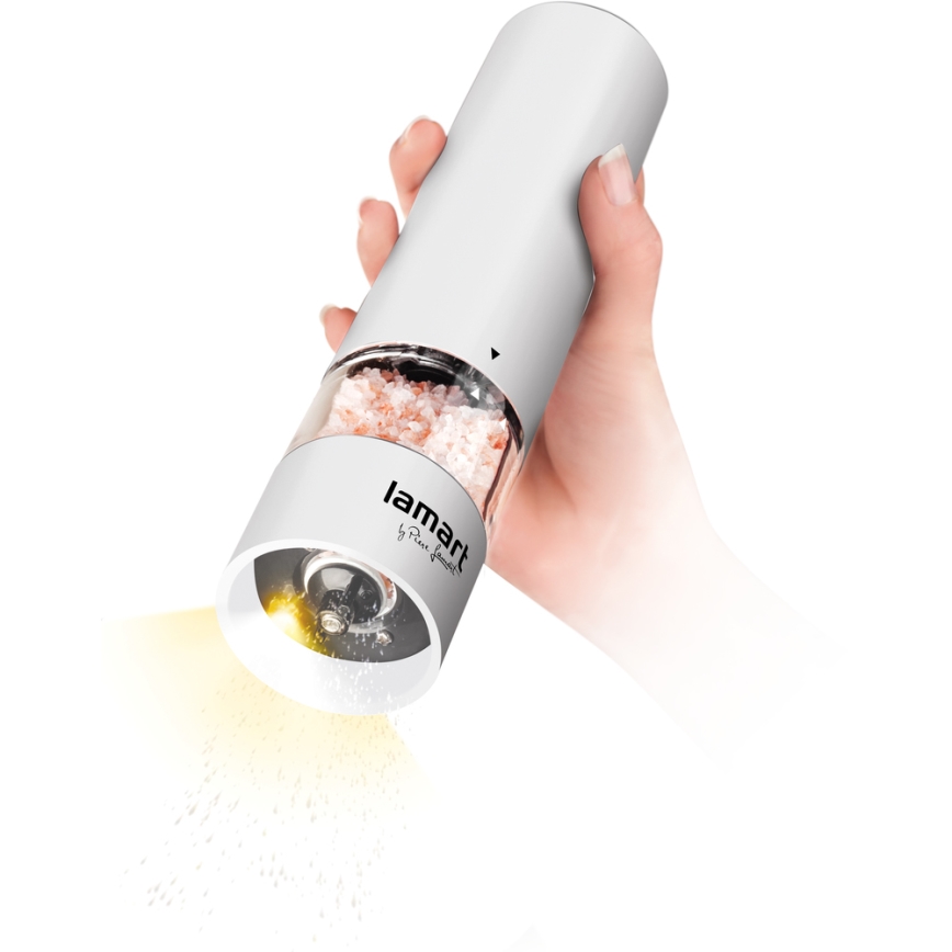 Lamart - Electric spice grinder 4xAA white