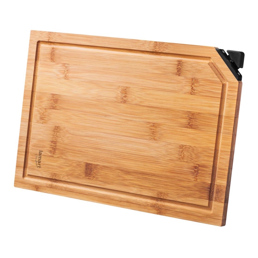 Lamart - Kitchen cutting board with knife sharpener 32x22 cm