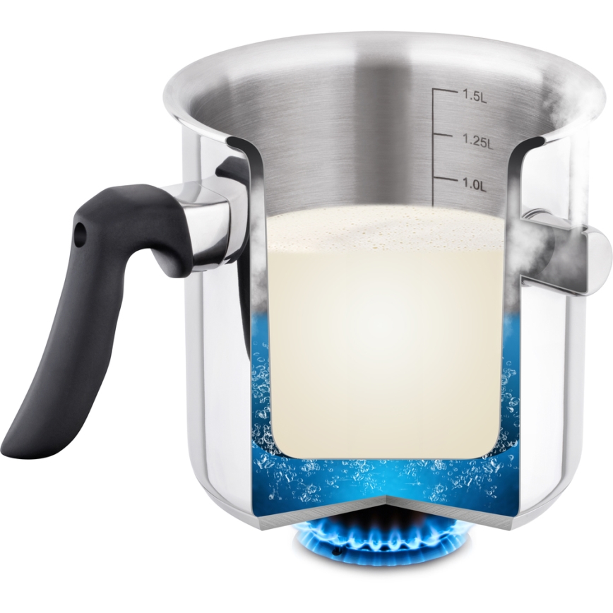 Lamart - Milk boiler 1,5 l stainless steel