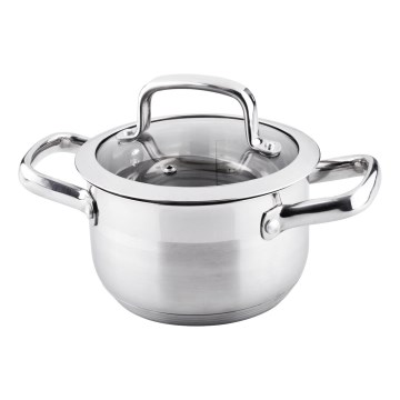 Lamart - Pot with a lid 16 cm stainless steel