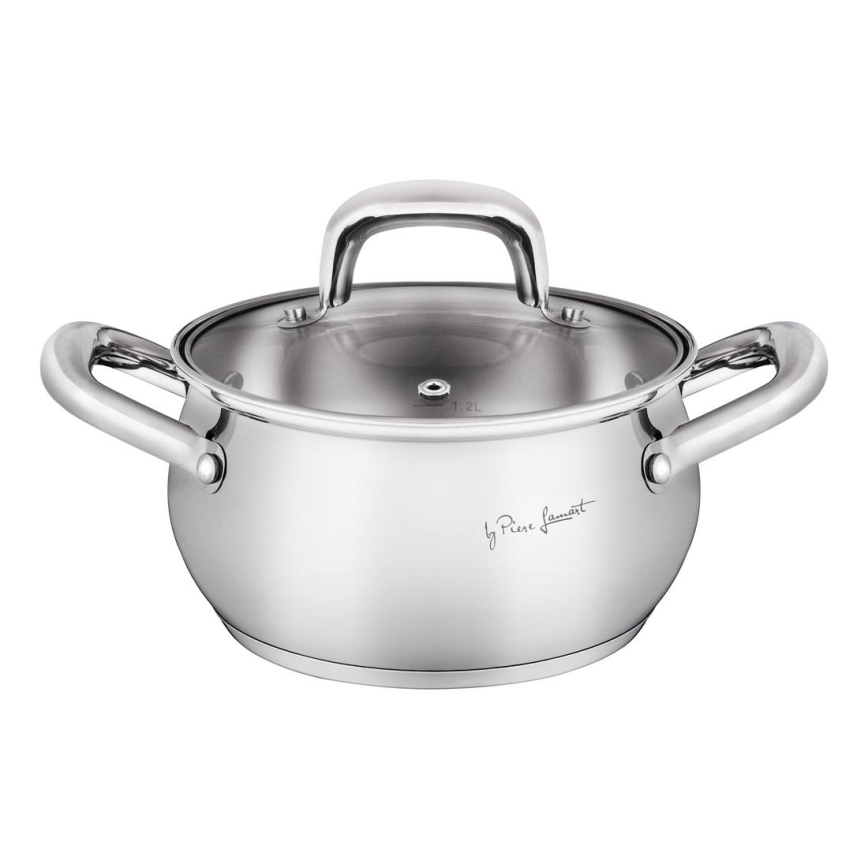 Lamart - Pot with a lid 16 cm stainless steel