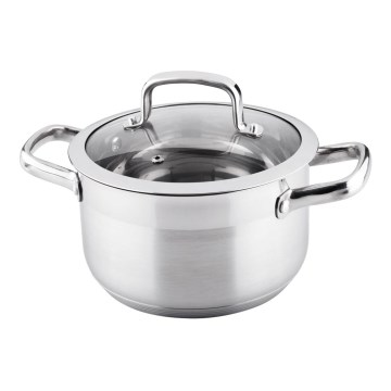 Lamart - Pot with a lid 20 cm stainless steel