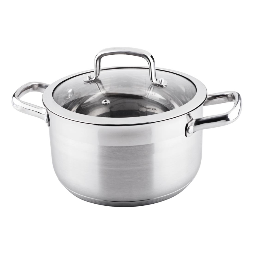 Lamart - Pot with a lid 22 cm stainless steel
