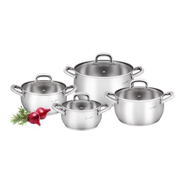 Lamart - Set of cookware 8 pcs stainless steel