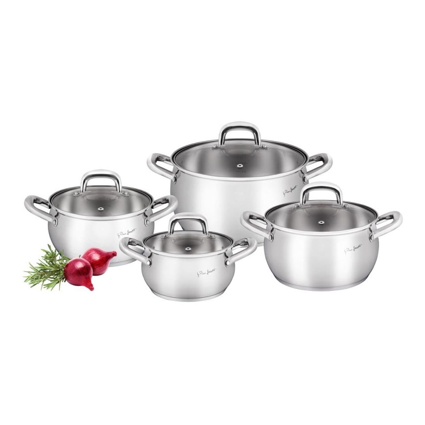 Lamart - Set of cookware 8 pcs stainless steel