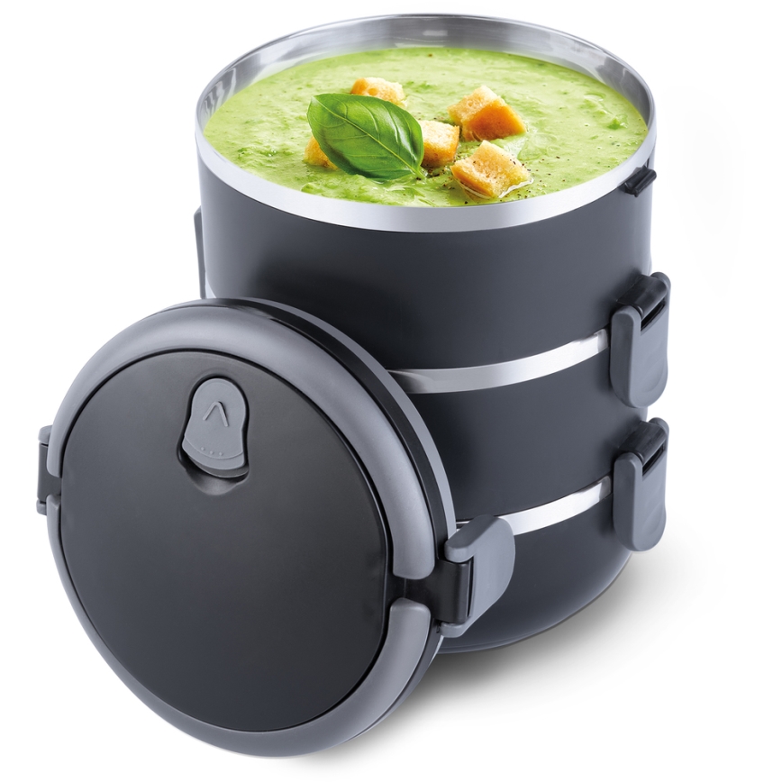 Lamart - Thermo food container 1,8 l black