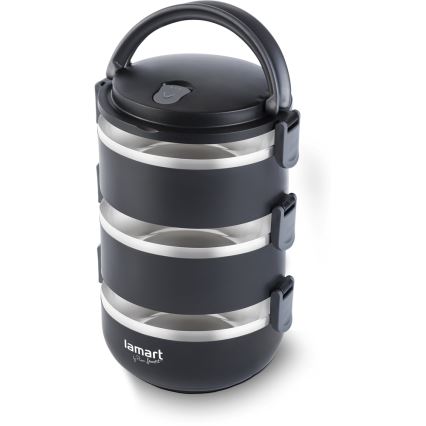 Lamart - Thermo food container 1,8 l black