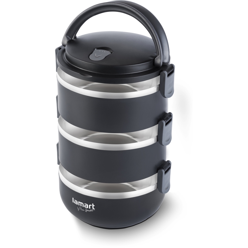 Lamart - Thermo food container 1,8 l black