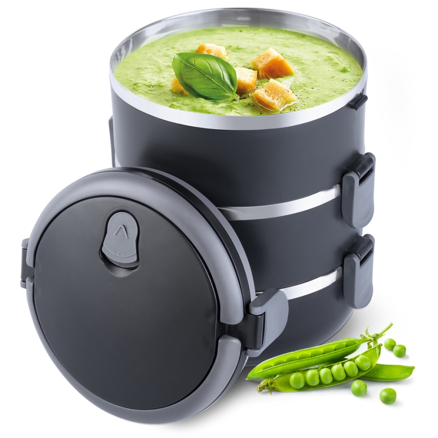 Lamart - Thermo food container 1,8 l black