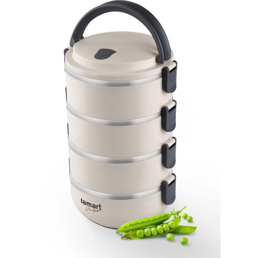Lamart - Thermo food container 2,4 l beige