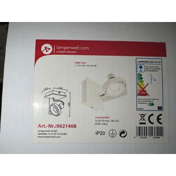 Lampenwelt - LED Wall light 1xGU10/5W/230V