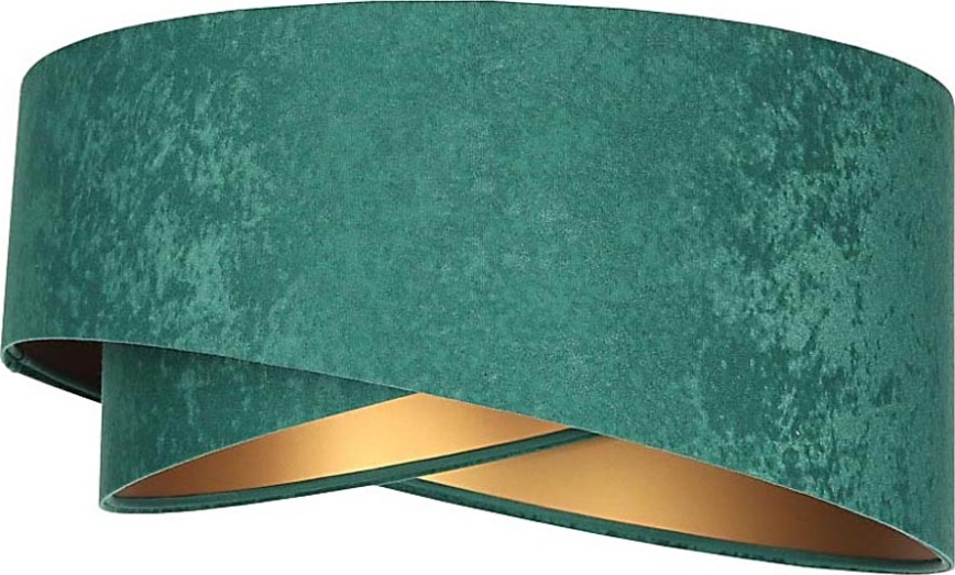 Lampshade for chandelier GALAXY E27 d. 45 cm green/gold