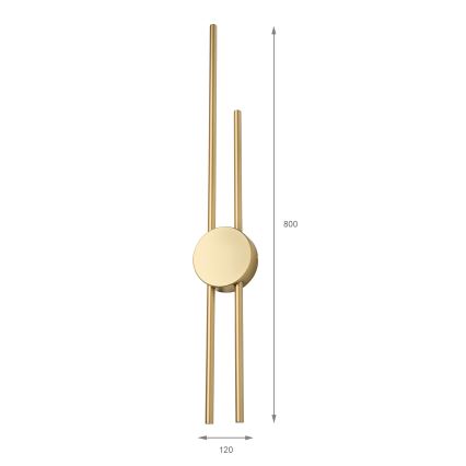 LANA LED Wall Light LED/15W/230V 4000K Matte Gold