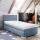 LANA Upholstered Bed with Storage and Included Mattress, 90×200 cm — Blue