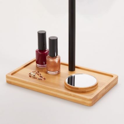 Lanaform - Dimmable LED-Illuminated Bamboo Cosmetic Mirror, 5V USB