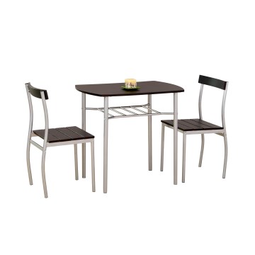 LANCE Balcony Set 82x50 cm metal/wenge