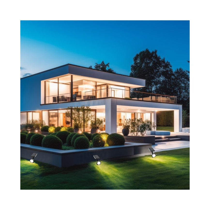 LANCE LED Solar Light, 3.7 V, 6000 K, IP44, 1500 mAh