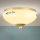 LANDHAUS ceiling light 1x E27/60W/230V Ø 21 cm brass/beige/blue