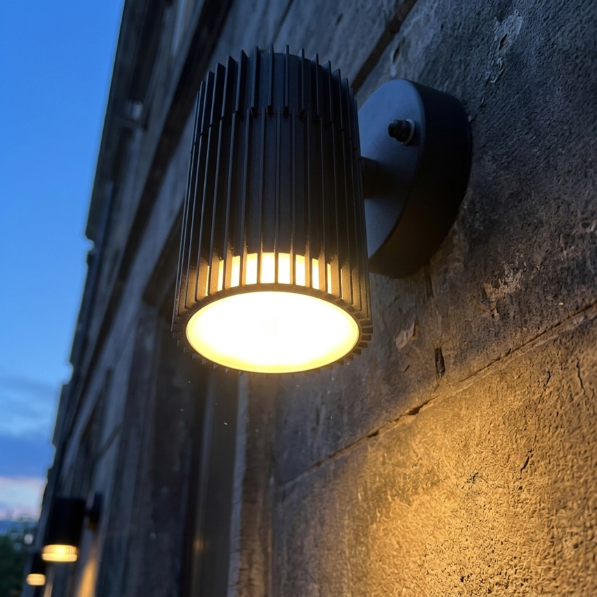 LANTHEA Outdoor Wall-Mounted Spotlight 1xGU10/11W/230V IP44, Black