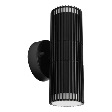 LANTHEA Outdoor Wall Spotlight 2xGU10/11W/230V IP44 Black